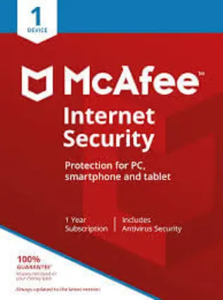 McAfee Internet Security  1 Year 1 Device CD key