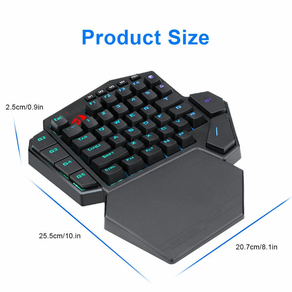 Redragon DITI X K601 RGB One-handed Mechanical Gaming Keyboard  for sale in Egypt from Games2Egypt