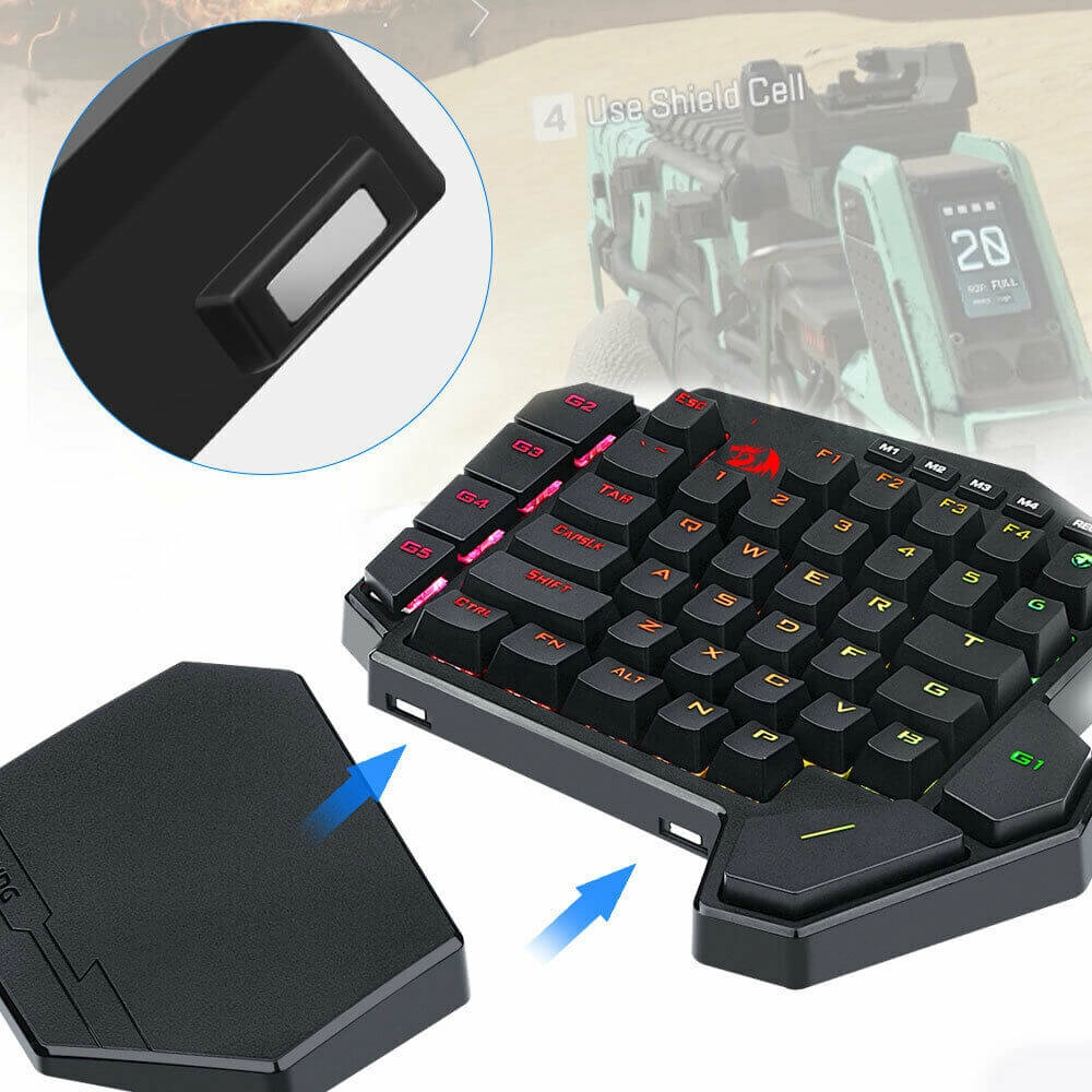 Redragon DITI X K601 RGB One-handed Mechanical Gaming Keyboard  for sale in Egypt from Games2Egypt