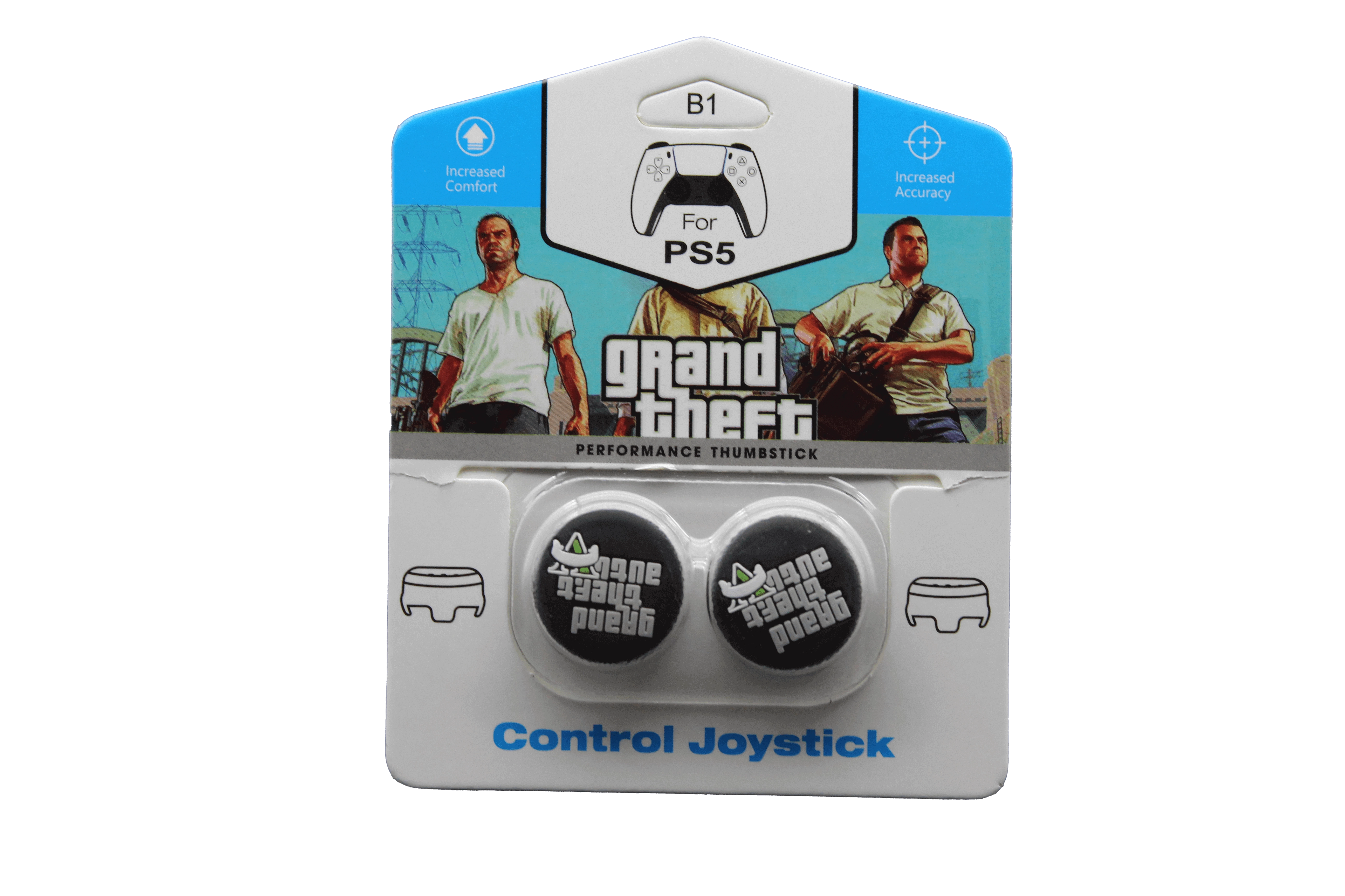 GTA V: Grand Theft Auto 5 Analog Freek and Grips for PS5 & PS4 - Black  for sale in Egypt from Games2Egypt