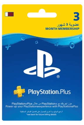 Qatar PlayStation Plus: 3 Month Membership