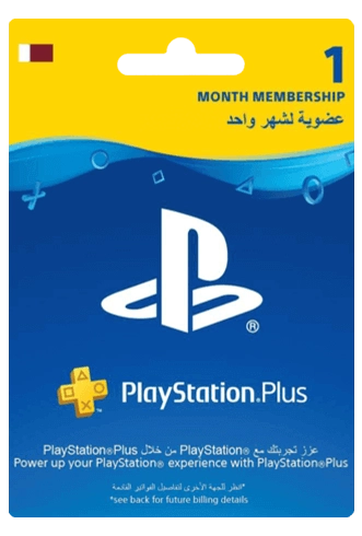 Qatar PlayStation Plus 1 Month Membership  for sale in Egypt from Games2Egypt