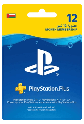 Oman PlayStation Plus 12 Months Membership  for sale in Egypt from Games2Egypt