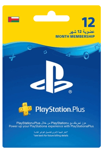 Oman PlayStation Plus 12 Months Membership  for sale in Egypt from Games2Egypt