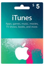 Apple iTunes Gift Card US 5$ -  for sale in Egypt from Games2Egypt