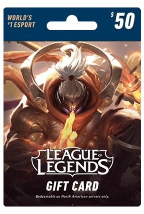 League of Legends Gift Card Riot 50 USD Key NORTH AMERICA