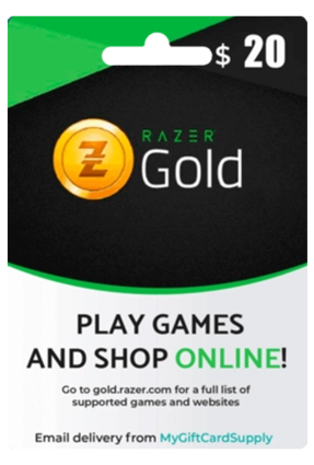 Razer Gold 20$ Global Gift Card