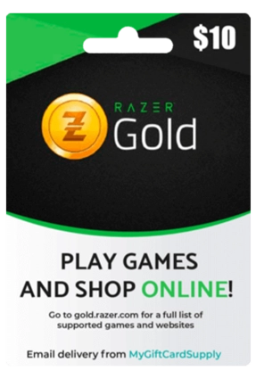 Razer Gold 10$ USA Gift Card