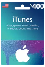 Apple iTunes Gift Card NORTH AMERICA 400$ USD iTunes