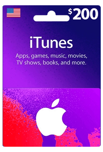 Apple iTunes Gift Card USA $200  for sale in Egypt from Games2Egypt