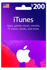 Apple iTunes Gift Card USA $200 -  for sale in Egypt from Games2Egypt