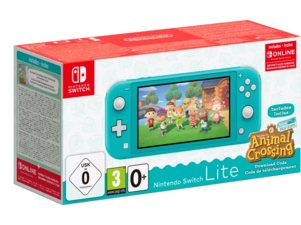 Nintendo Switch Lite Console - Turquoise - Animal Crossing