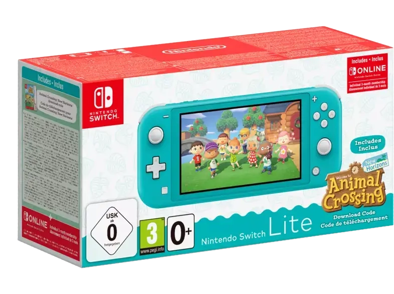 Nintendo Switch Lite Console - Turquoise - Animal Crossing  for sale in Egypt from Games2Egypt