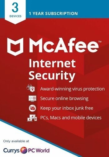 McAfee Internet Security 3 Users  for sale in Egypt from Games2Egypt