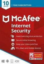 McAfee Internet Security 10 Users -  for sale in Egypt from Games2Egypt