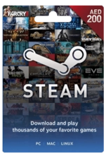 Steam Wallet Gift Card UAE 200 AED -  for sale in Egypt from Games2Egypt