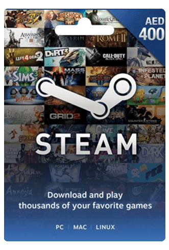 Steam Wallet Gift Card UAE 400 AED  for sale in Egypt from Games2Egypt