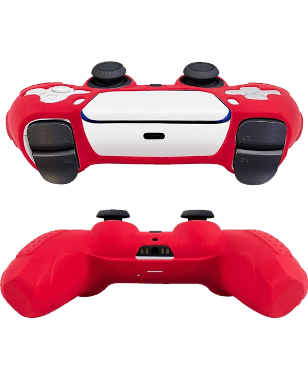 Silicone Case PS5 Controller   - Red  for sale in Egypt from Games2Egypt