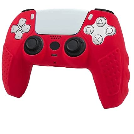 Silicone Case PS5 Controller   - Red  for sale in Egypt from Games2Egypt