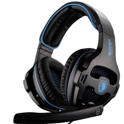 SADES SA810 Wired Gaming Headphone - Black 