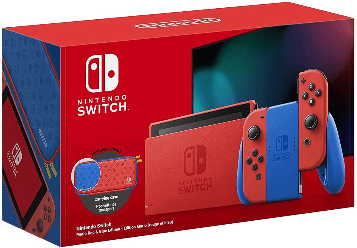 Nintendo Switch Console - Mario Red and Blue Edition V2  for sale in Egypt from Games2Egypt