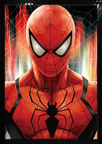 Spider Man 3D Marvel Poster 