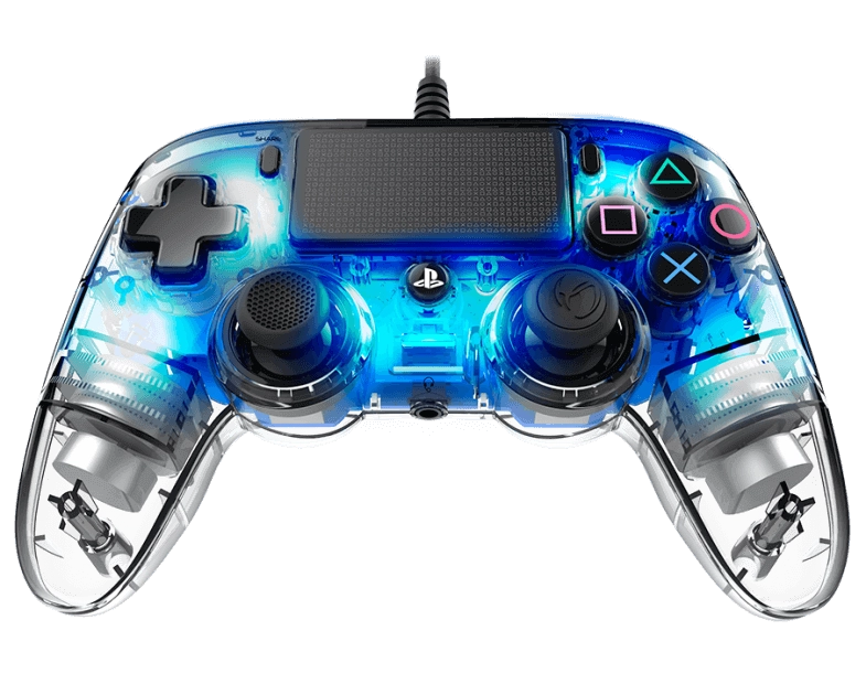 Nacon Wired Illuminated Compact PS4 Controller - Blue  for sale in Egypt from Games2Egypt