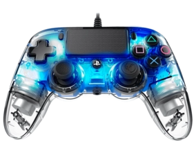 Nacon Wired Illuminated Compact PS4 Controller - Blue -  for sale in Egypt from Games2Egypt