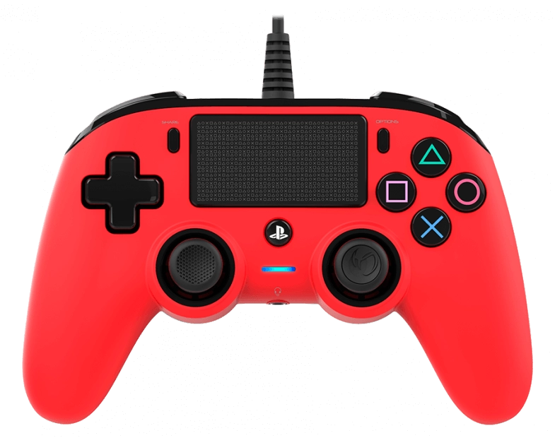 Nacon Wired Compact PS4 Controller - Red  for sale in Egypt from Games2Egypt