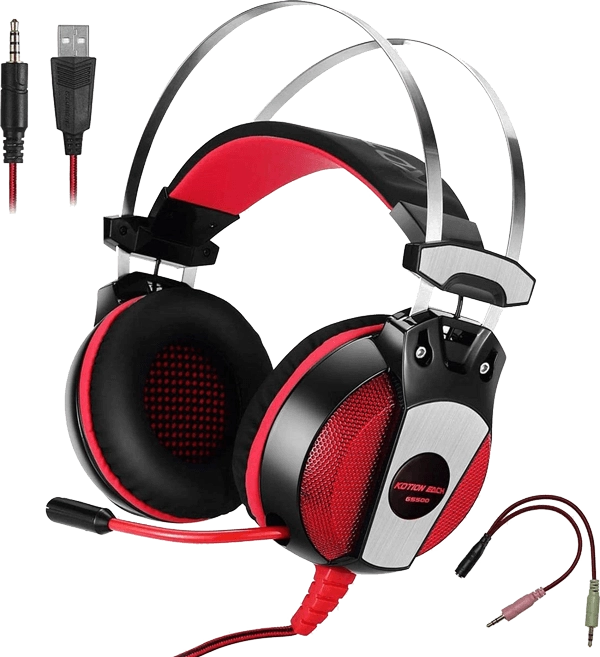 Kotion Each GS500 Wired Gaming Headphone - Red  for sale in Egypt from Games2Egypt