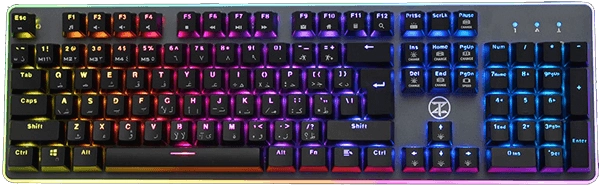 TechnoZone E28 Frame RGB Mechanical - Wired Gaming Keyboard  for sale in Egypt from Games2Egypt