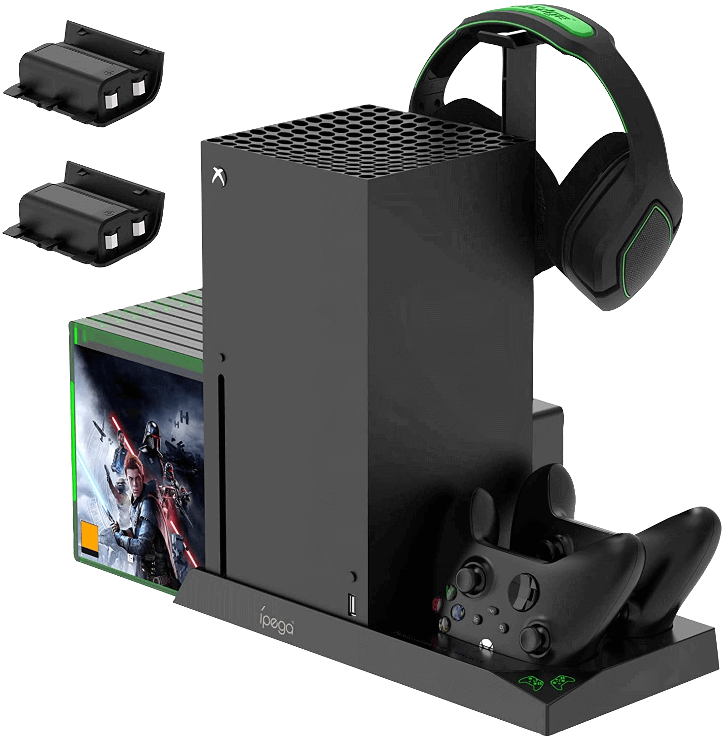  Cooling Stand with Charging Station for Xbox Series X - Black  for sale in Egypt from Games2Egypt