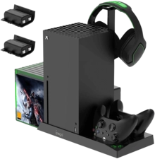  Cooling Stand with Charging Station for Xbox Series X - Black -  for sale in Egypt from Games2Egypt