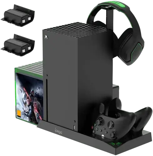iPega Cooling Stand with Charging Station for Xbox Series X - Black
