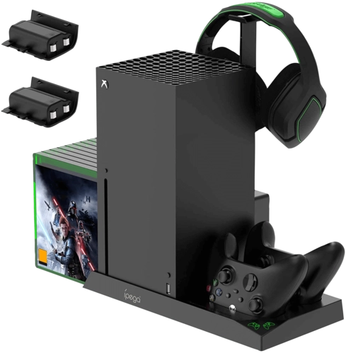  Cooling Stand with Charging Station for Xbox Series X - Black  for sale in Egypt from Games2Egypt