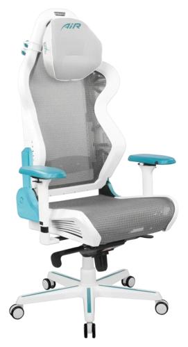 DXRacer Air  Gaming Chair Modular Office Chair - White & Cyan