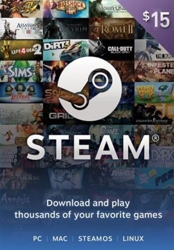 Steam gift card 15$ global Except ( USA - Turkey )  for sale in Egypt from Games2Egypt