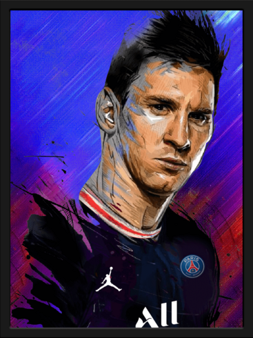 Cristiano Ronaldo & Messi Poster 3D (6324)
