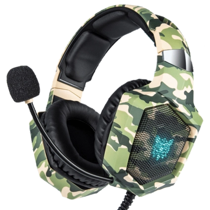 Onikuma K8 Gaming Headphone - Camouflage Green