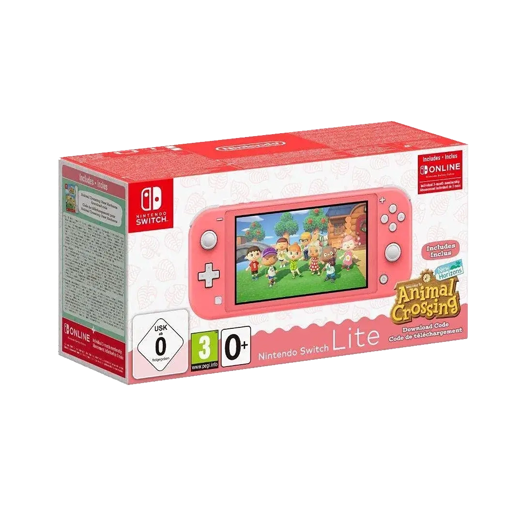 Nintendo Switch Lite Console - Coral - Animal Crossing  for sale in Egypt from Games2Egypt