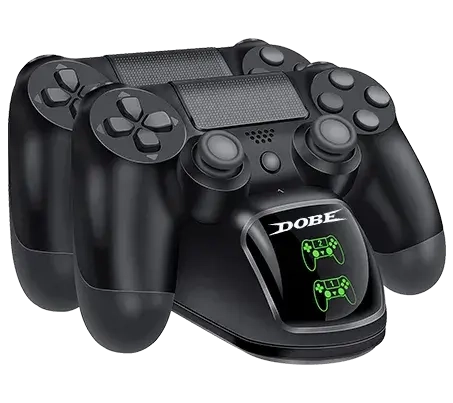 Dobe Dual Charging Dock for PS4 Wireless Controller with Light  for sale in Egypt from Games2Egypt