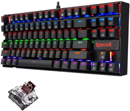 Redragon K552 Kuamara RGB Mechanical Gaming Keyboard -Brown Switch (K552-KN)