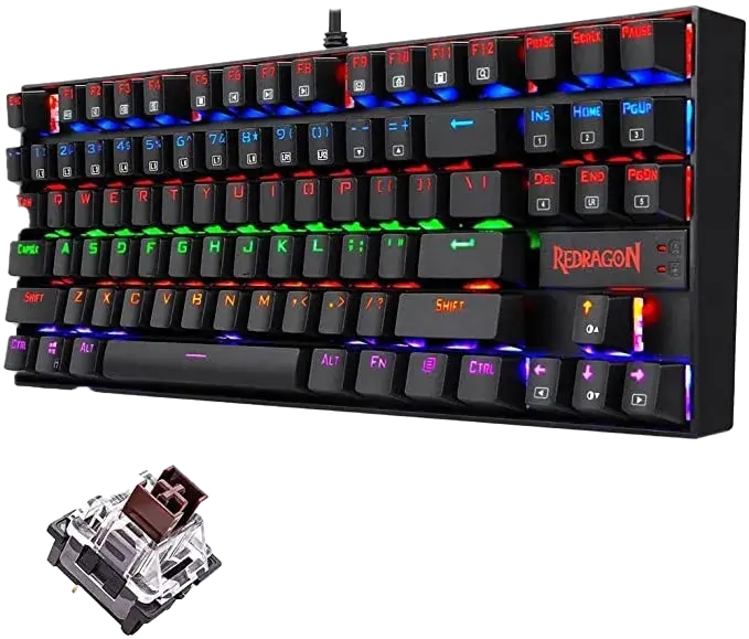 Redragon K552 Kuamara RGB Mechanical Gaming Keyboard -Brown Switch (K552-KN)  for sale in Egypt from Games2Egypt