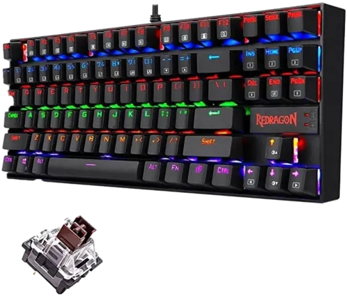 Redragon K552 Kuamara RGB Mechanical Gaming Keyboard -Brown Switch (K552-KN)