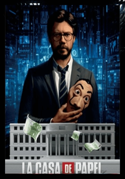 La Casa De Papel - 3D Poster  for sale in Egypt from Games2Egypt