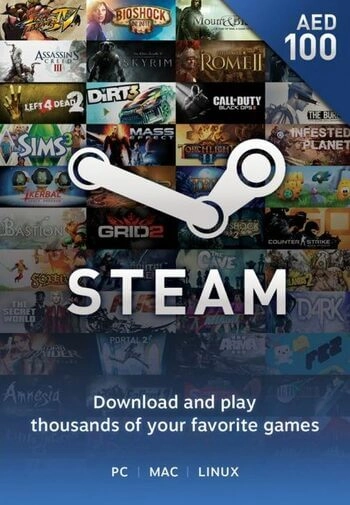 Steam Wallet Gift Card UAE 100 AED  for sale in Egypt from Games2Egypt