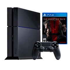 Ps4 Console 500Gb Black + Metal Gear Solid V: The Definitive Experience  for sale in Egypt from Games2Egypt