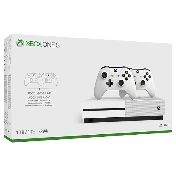 Xbox One S 1TB Two-Controller Console  for sale in Egypt from Games2Egypt