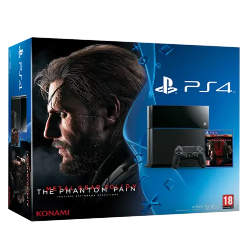 Ps4 Console 500Gb Black + Metal Gear Solid V: The Definitive Experience