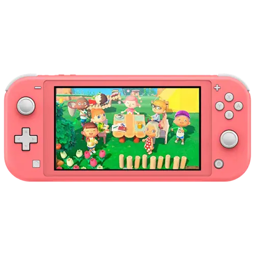 Nintendo Switch Lite Console - Coral - Animal Crossing